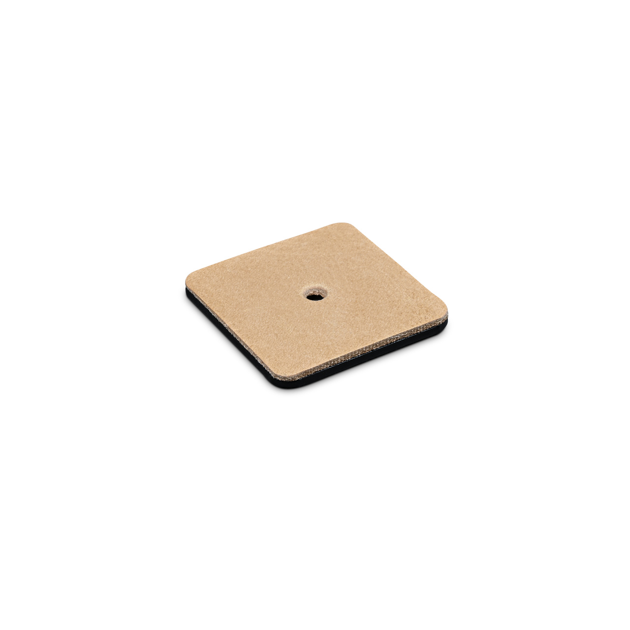BACK PLATE COLMAR 50X50MM BLACK/LIGHT BROWN LEATHER