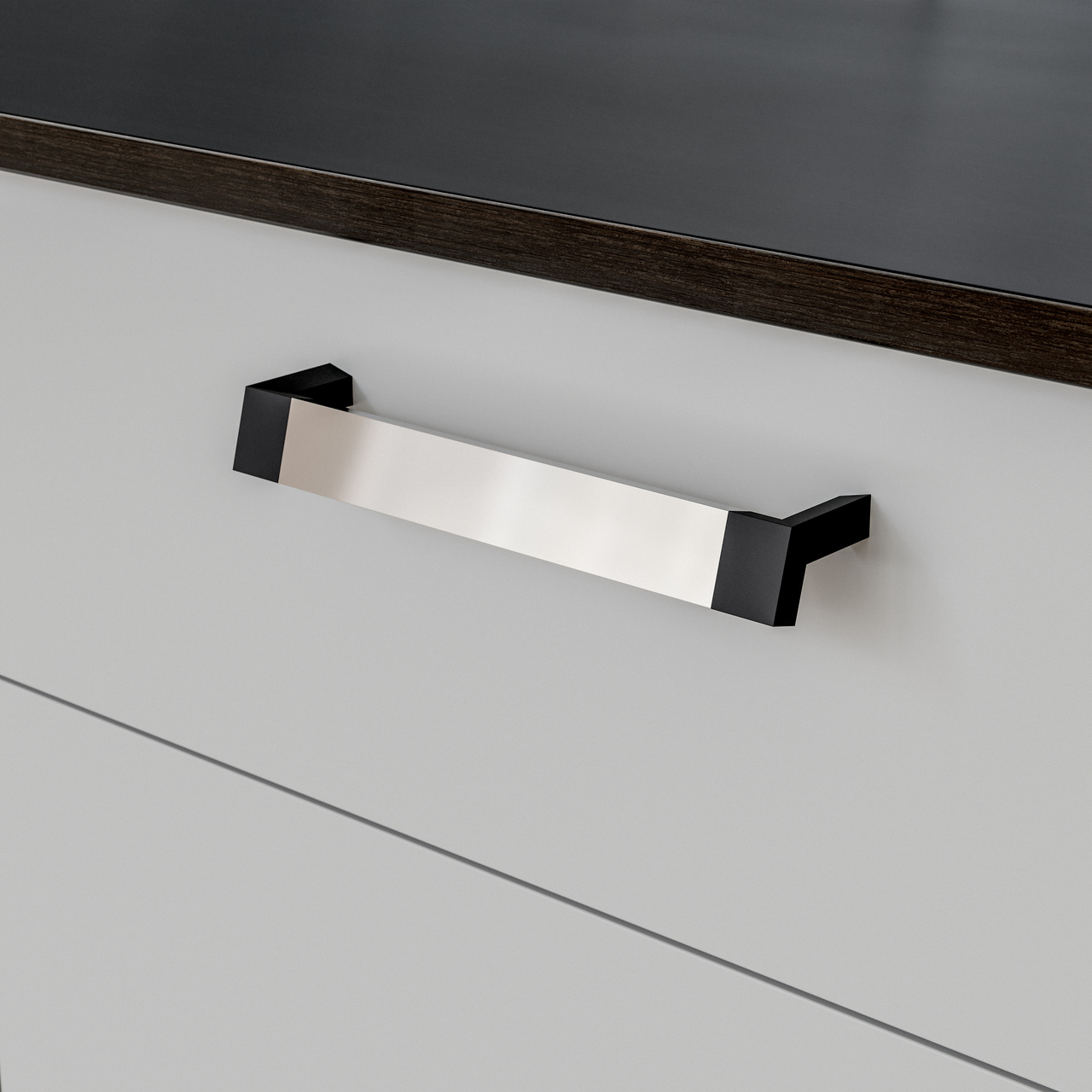 HANDLE BÅSTAD CC192 CHROME/MATT BLACK