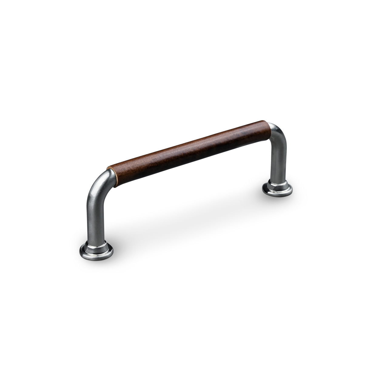 HANDLE BURANO CC96 STAINLESS STEEL-LOOK BROWN SWEPT