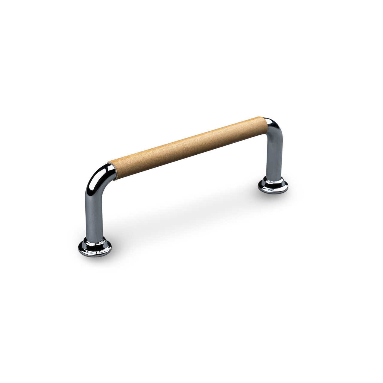 HANDLE BURANO CC96 CHROME LIGHT BROWN SWEPT