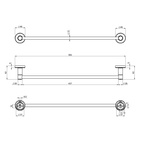 Towel rail Toulon