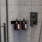 Shower shelf corner with soap dispenser Antibes