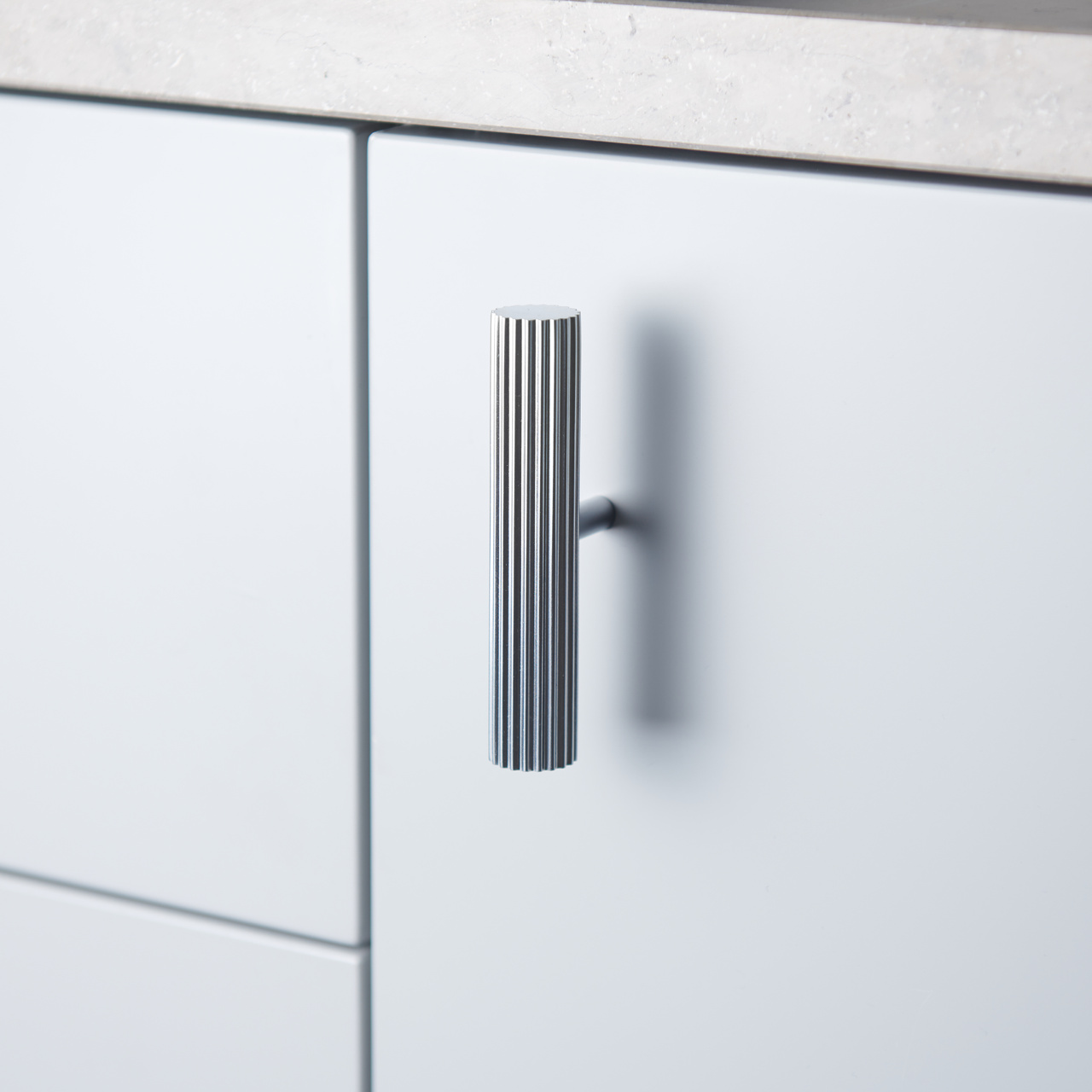 KNOB T-GREPP SMÖGEN 100MM ALUMINIUM LOOK