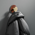 Backplate leather Colmar Knob/hook