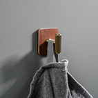 Backplate leather Colmar Knob/hook