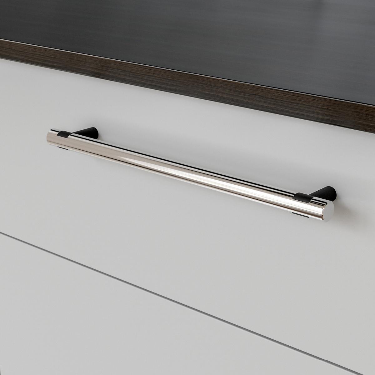 HANDLE VARBERG CC256 CHROME/MATT BLACK