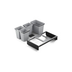WASTE SORTING SYSTEM VIGO 80X45 DARK GREY 1/3