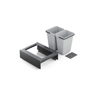 WASTE SORTING SYSTEM VIGO 40X45 DARK GREY 0/2