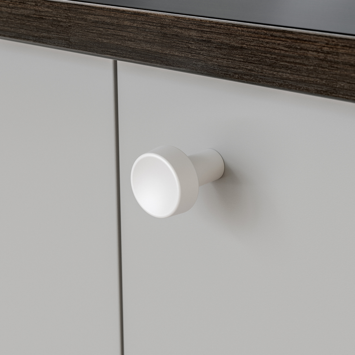 KNOB HJO MATT WHITE