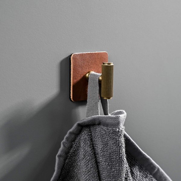 Backplate leather Vieste Knob/hook
